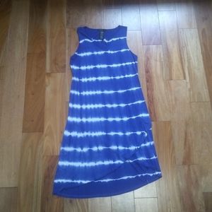 Design History dress size missy xl blue tie dye